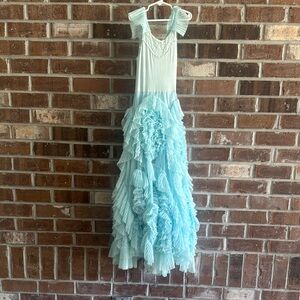 Dollcake Light Blue Ruffled Kids Dress